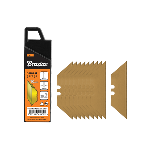 Wymienne ostrza trapezowe 19 mm GOLD box 10 sztuk  1