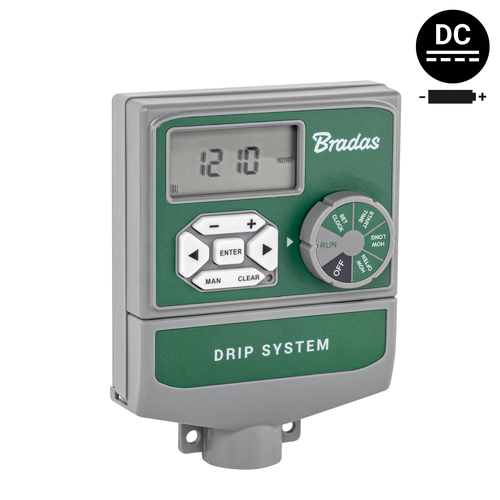 Sterownik nawadniania wewnętrzny na baterie 8-sekcyjny do elektrozaworów 9 - 24V DC 50/60Hz  1