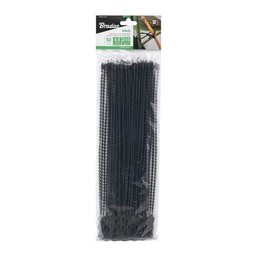 Opaska do mocowania roślin 4,5 x 310 mm czarna / 50 szt. 1