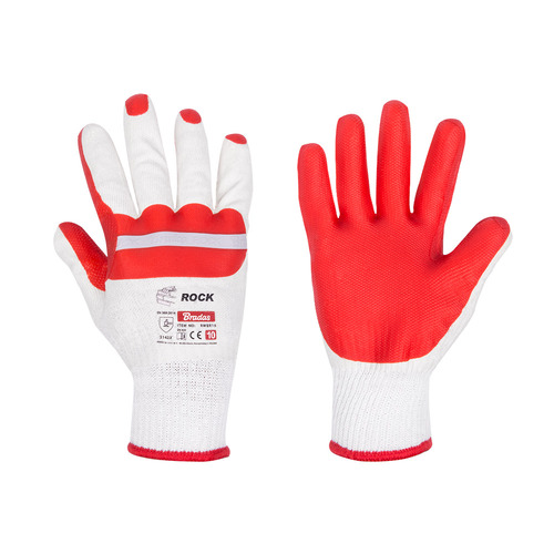 Rękawice ochronne ROCK, guma, rozmiar 9, blister 1