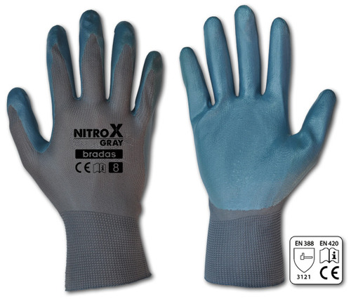Rękawice ochronne NITROX GRAY nitryl, rozmiar 10, 1