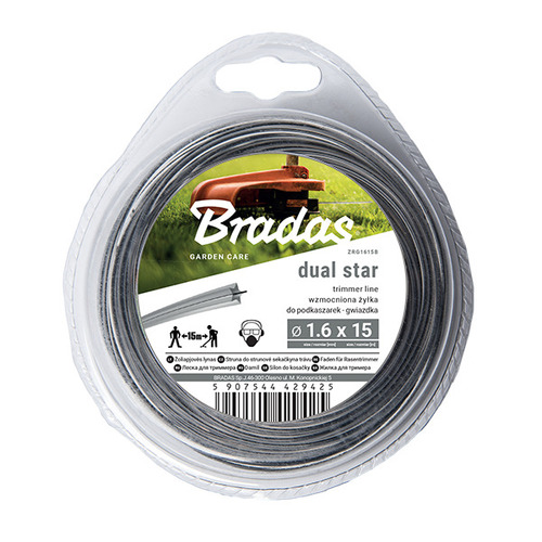 Żyłka RIPPER DUAL, gwiazdka, blister 2,0mm x 15m 1