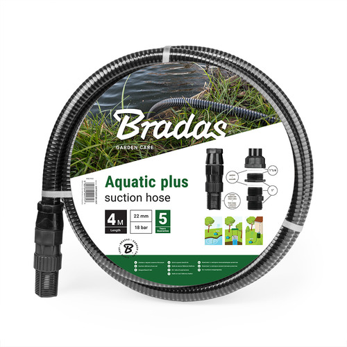 AQUATIC PLUS Zestaw ssawno-tłoczny 4m - CZARNY 1