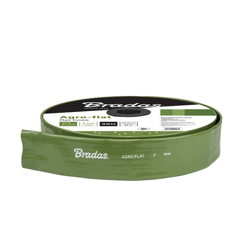Wąż płaski IRRIGATION AGRO-FLAT PVC W.P.4 / B.P.12 Bar - 4"- 100m GREEN 1