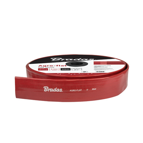 Wąż płaski IRRIGATION AGRO-FLAT PVC W.P.8 / B.P.24 Bar  - 2"-50m RED 1