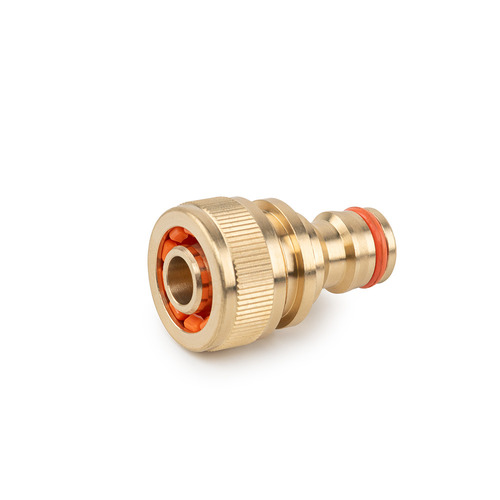 Reparator do węża 1/2" z nyplem, mosiądz 1
