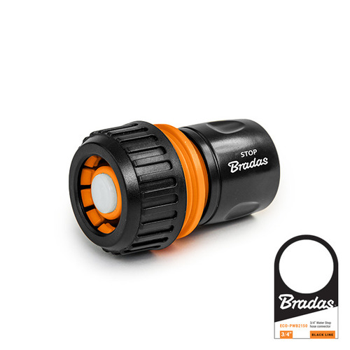 BLACK LINE Szybkozłącze 3/4" STOP z etykietą 1