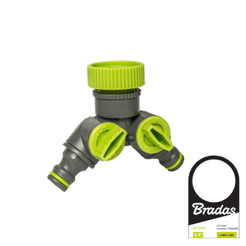 LIME LINE Rozdzielacz 2-drożny z zaworami GW 1" / 3/4" 1