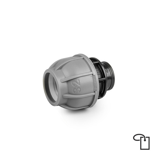 PN10 Łącznik do rur PE 32mm / GW3/4" - metka 1
