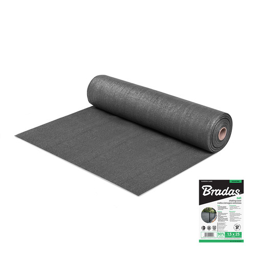 Siatka cieniująco-osłonowa 90%,1,2x50m, 135g - szare 1