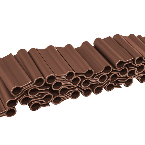 Klipsy do taśm ogrodzeniowych SOLID-   brązowe 4,75cm / 40szt. 1