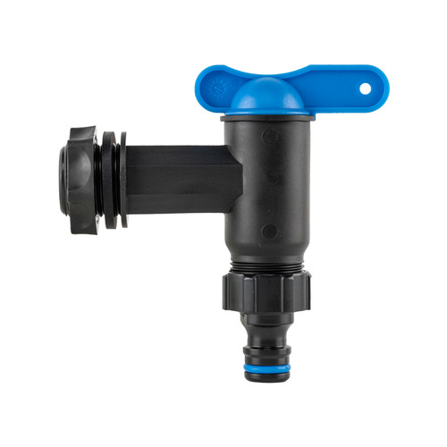 Kran PP z wejściem GZ 3/4", wyjście GZ 3/4" + nypel - czarny 1