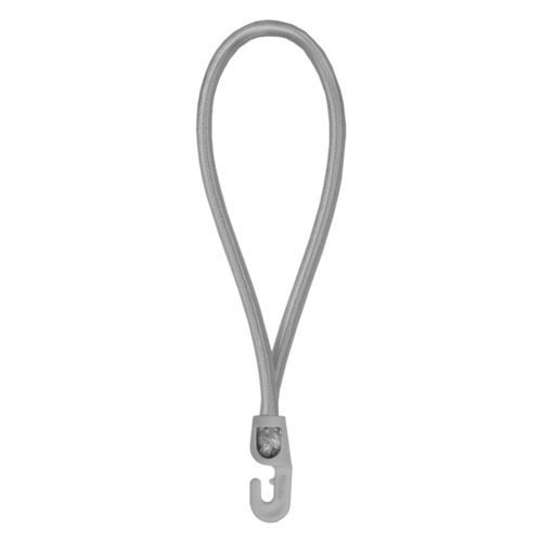BUNGEE CORD HOOK guma elast. 0,4x18cm, hak- PVC, gray - luz 1