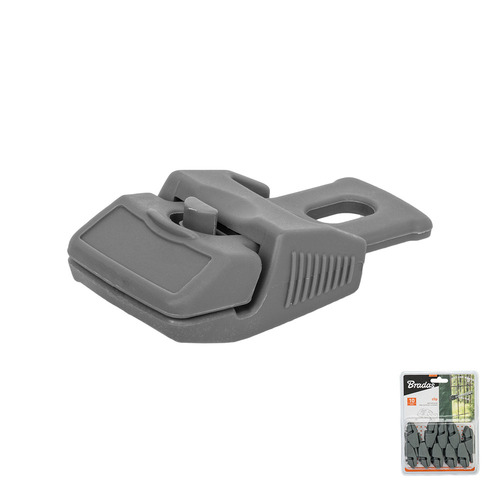 BUNGEE CORD CLIPS klips zaciskowy z uchwytem, grey 1