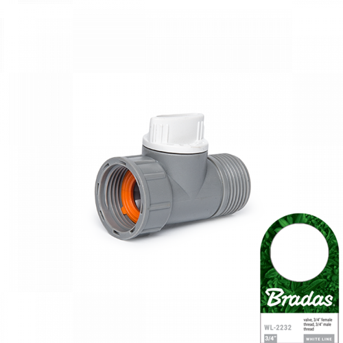 WHITE LINE Przyłącze z zaworem GW 3/4" 1