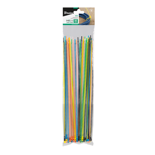 Opaska wielofunkcyjna 3,6 x 300mm 7-COLOUR MIX - 50szt. 1