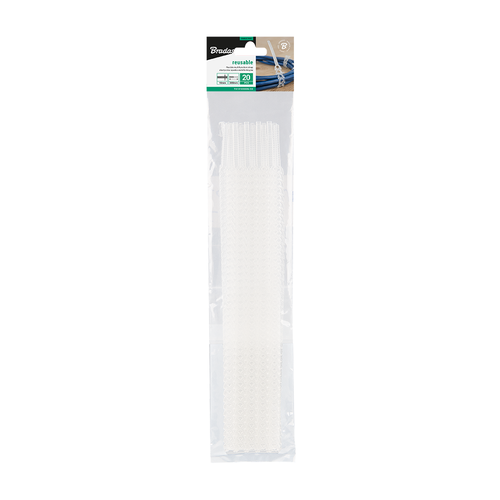 Elastyczna opaska wielokrotnego użytku MULTIUSE 10 x 300mm, neutral - 20szt. 1
