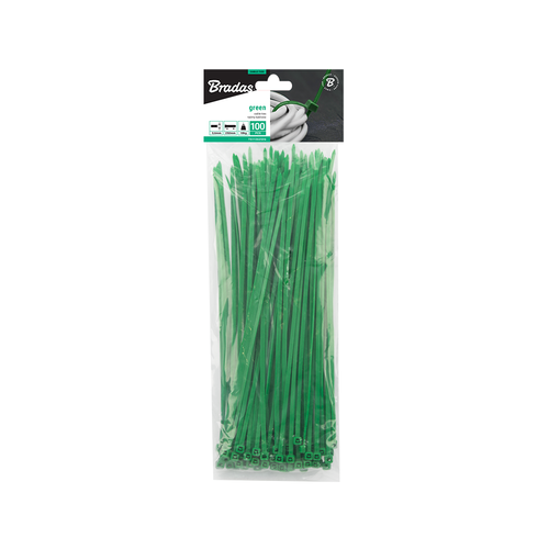 Taśma kablowa 3,6 x 150mm GREEN 100 szt. 1