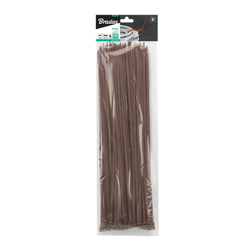 Taśma kablowa 4,8 x 300mm BROWN 100 szt. 1