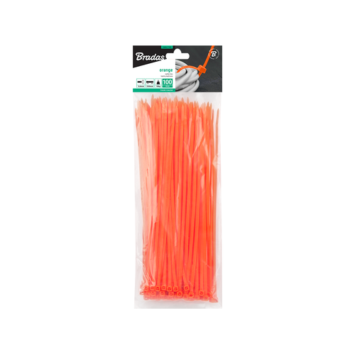 Taśma kablowa 3,6 x 250mm ORANGE 100 szt. 1